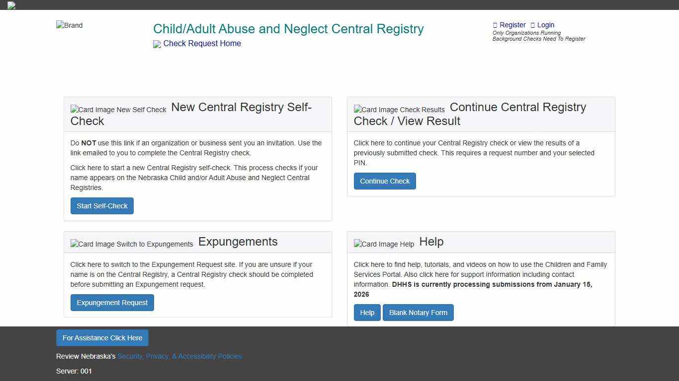 Home Page - DHHS CFS